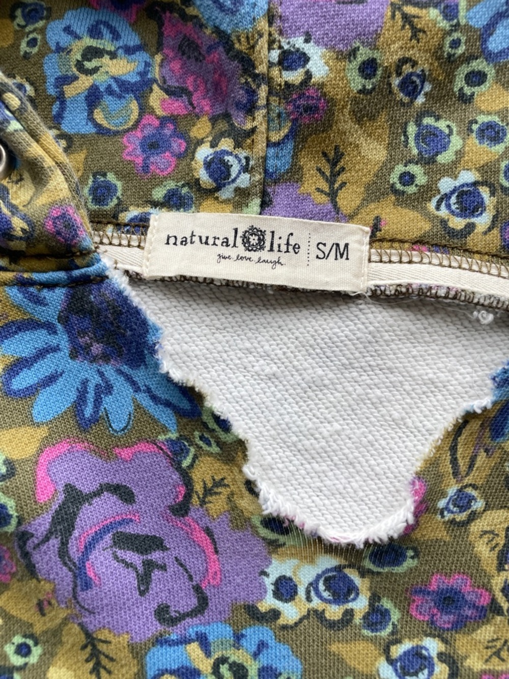 Natural Life Bohemian Oversized Floral Hoodie - Picture 11 of 14